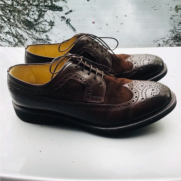 JENNIFER TATTANELLI Firenze Lace-up Leather &Suede Wingtip Shoes main image 4